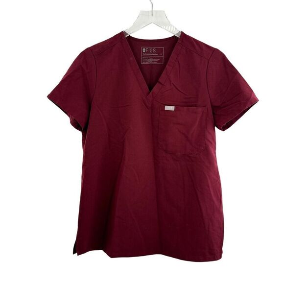 Figs Catarina Scrub Top Womens Small Technical Collection Red Medical - Picture 1 of 11